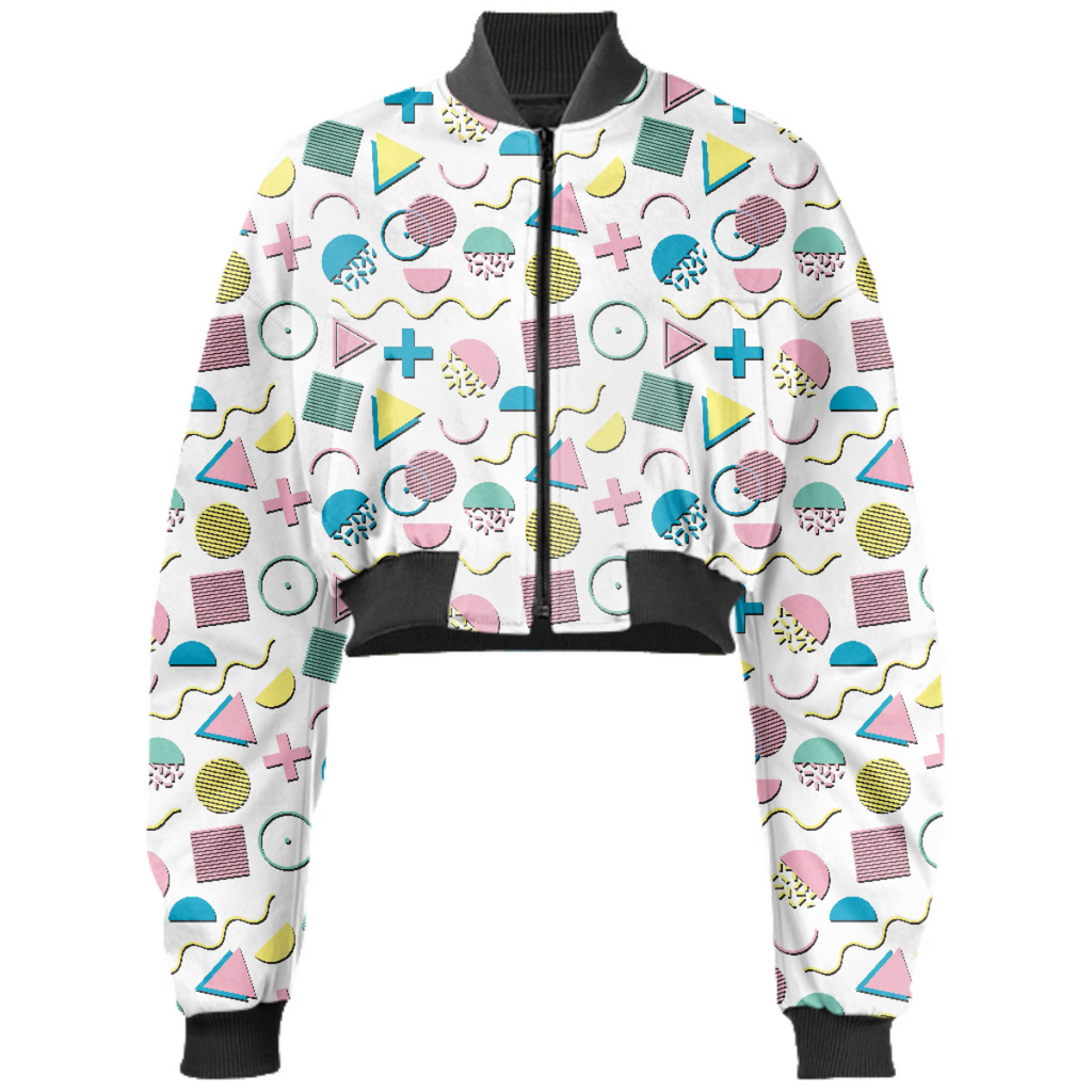 90's sorbet colored shapes