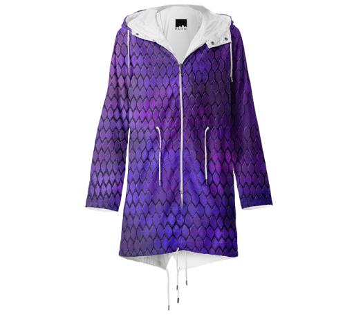 Purple Dragon Scales Rain Coat