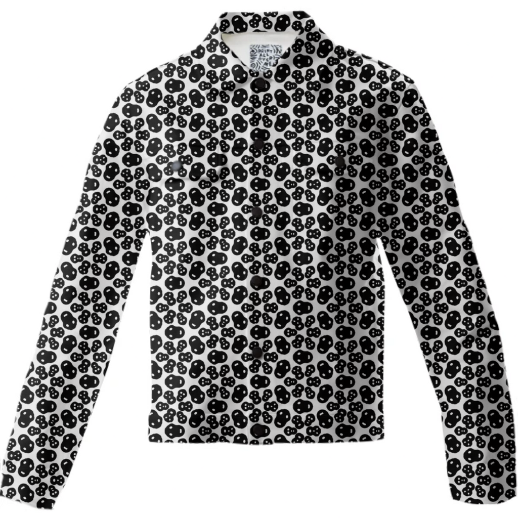 Black and white Skulls Pattern