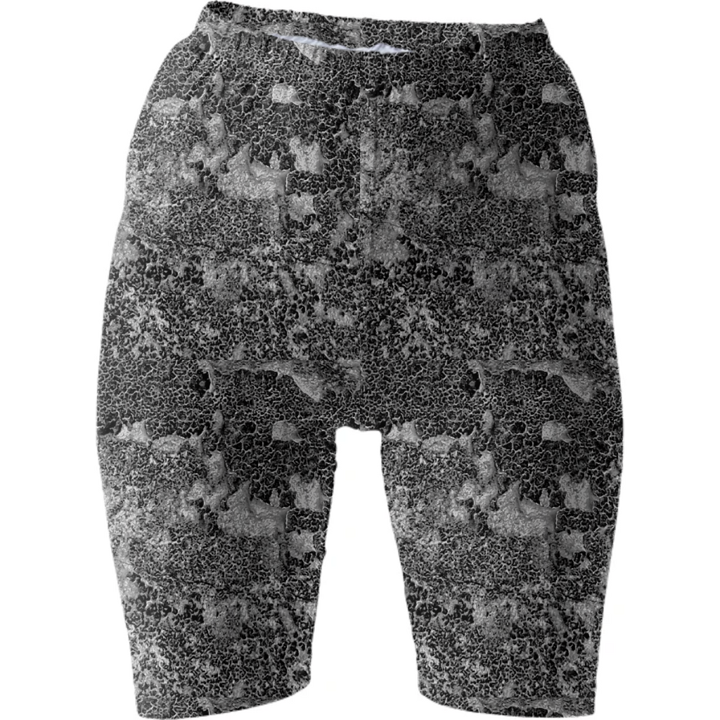 Grey and White Grunge Camouflage Print