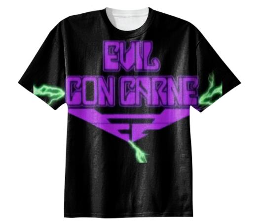 Evil Con Carne Purple Cotton Shirt