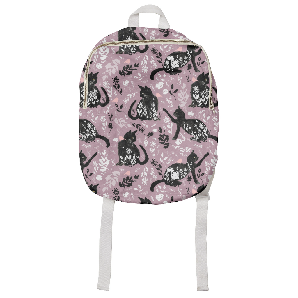 Cat Floral Backpack