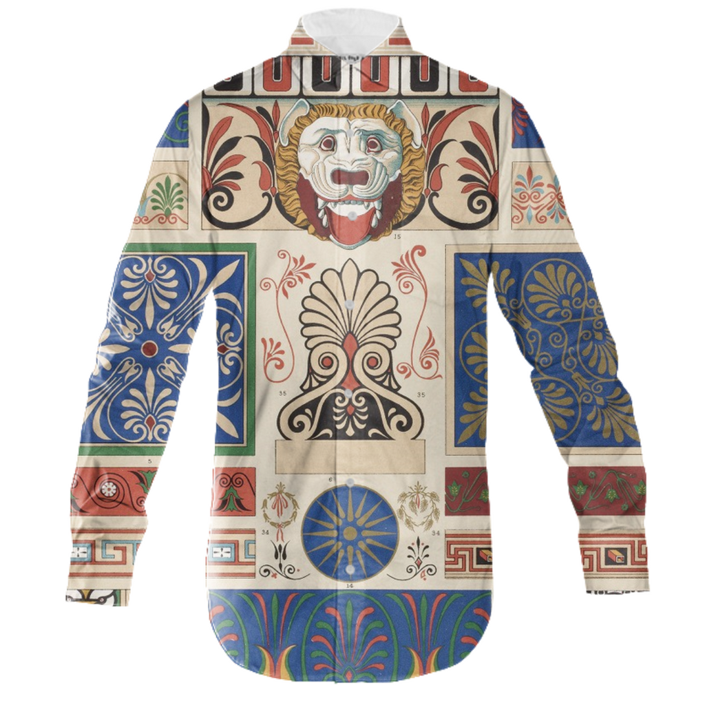 Greek Historic Style Button Up