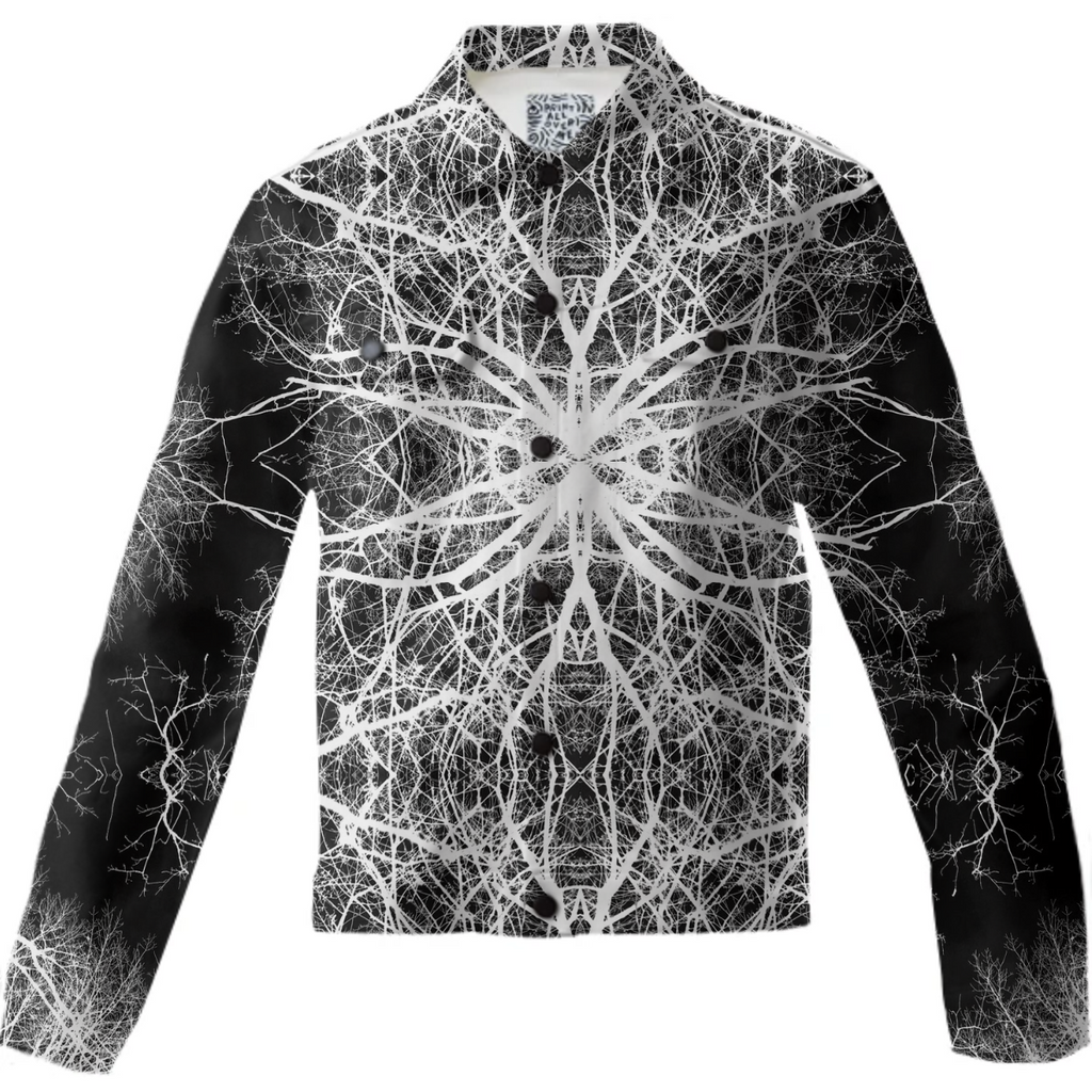 Denim jacket kaleidoscope art