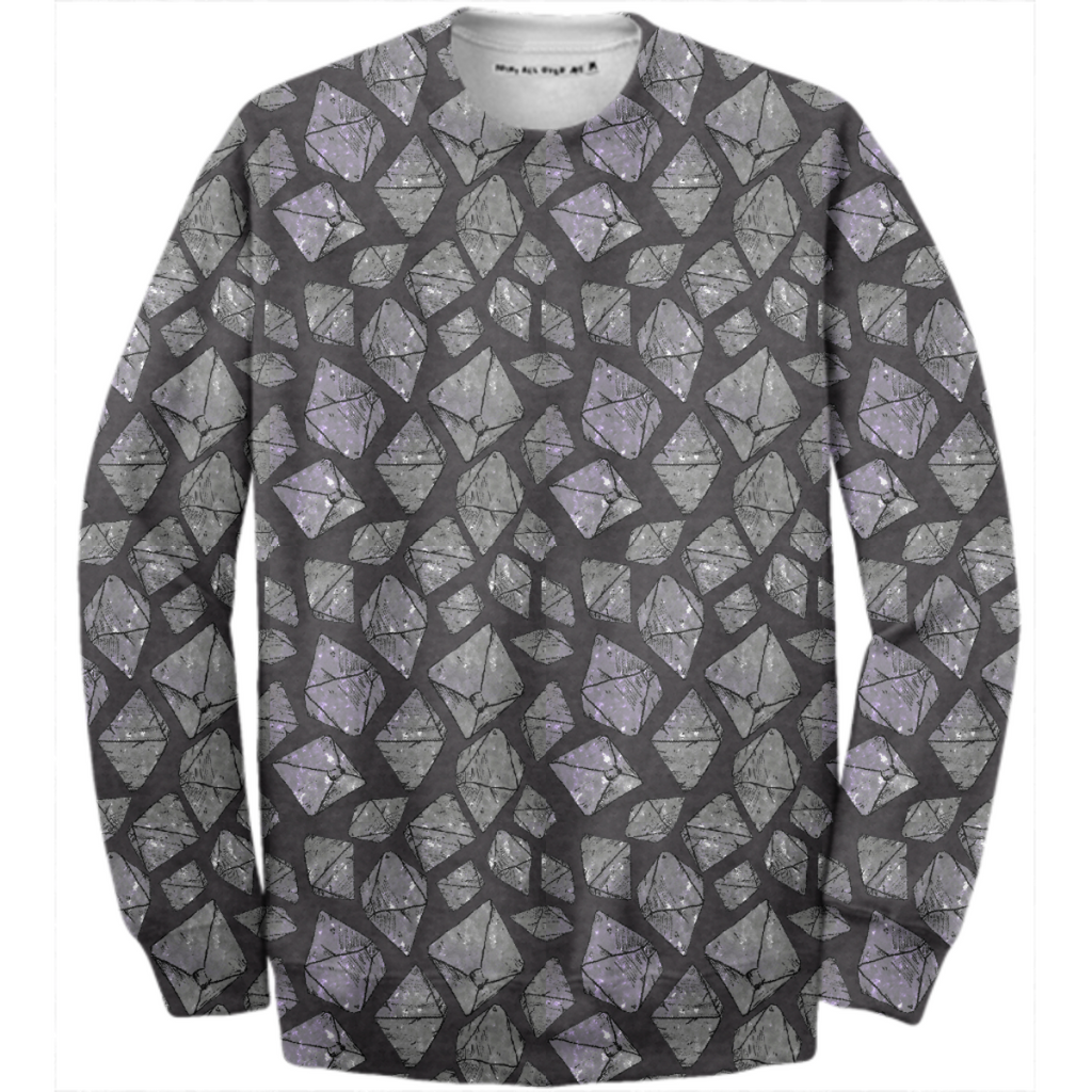 Black + Purple Fluorite Sweatshirt StitchPrism