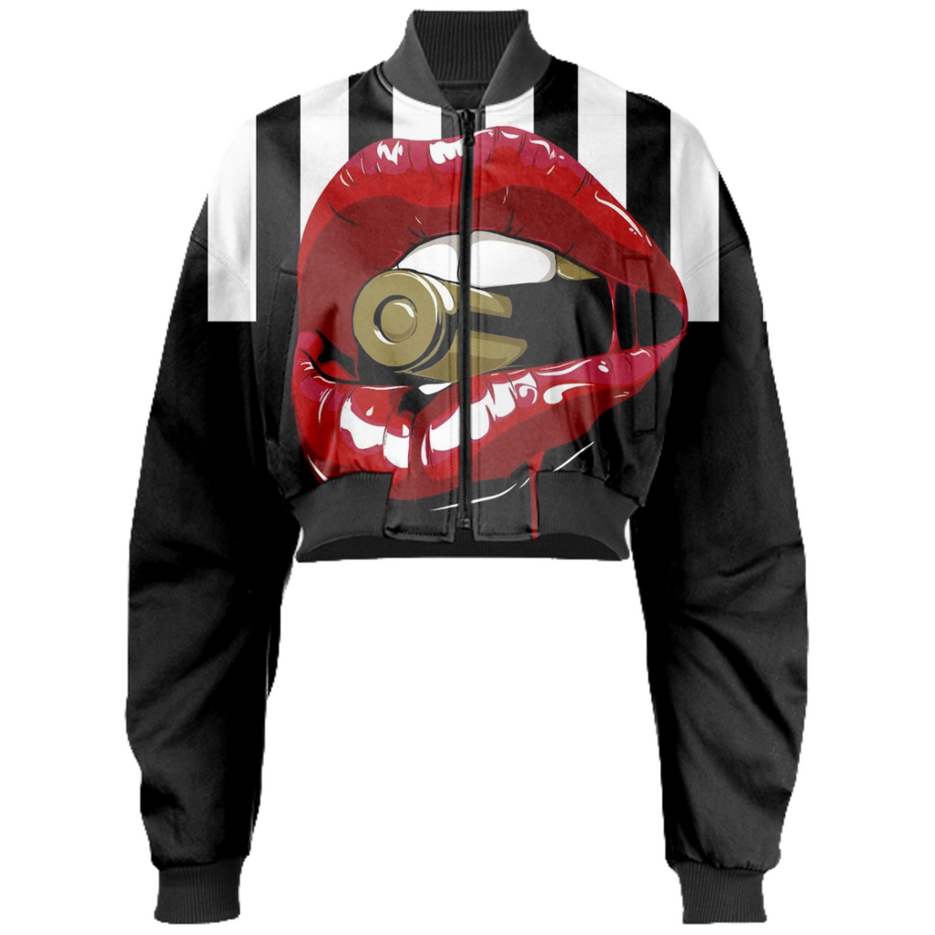 Ready4War Cropped Bomber Jacket