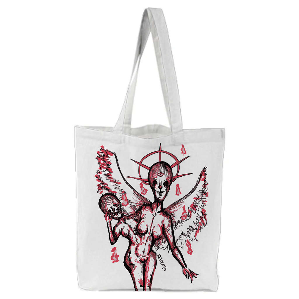 I'm GOD angel demon creature horror terror tote bag