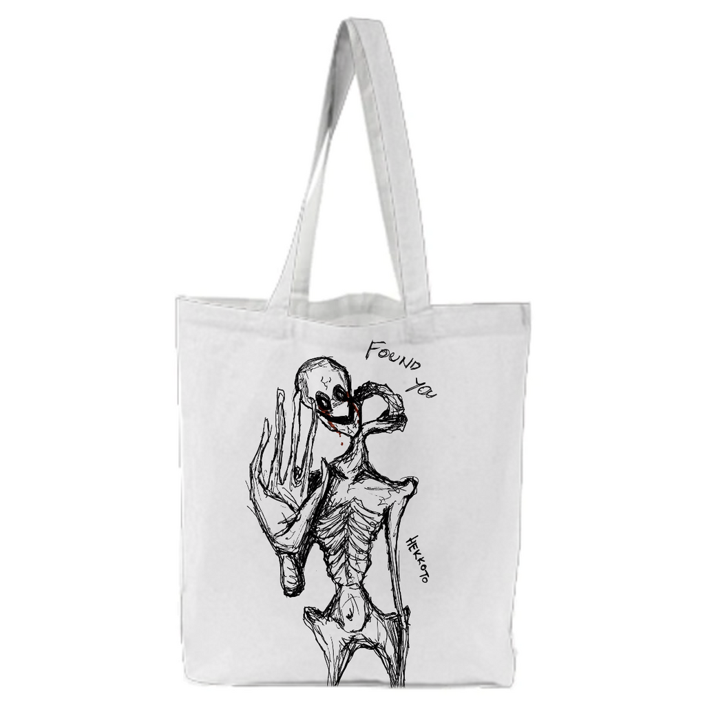 Found you monster creepy horror tote bag