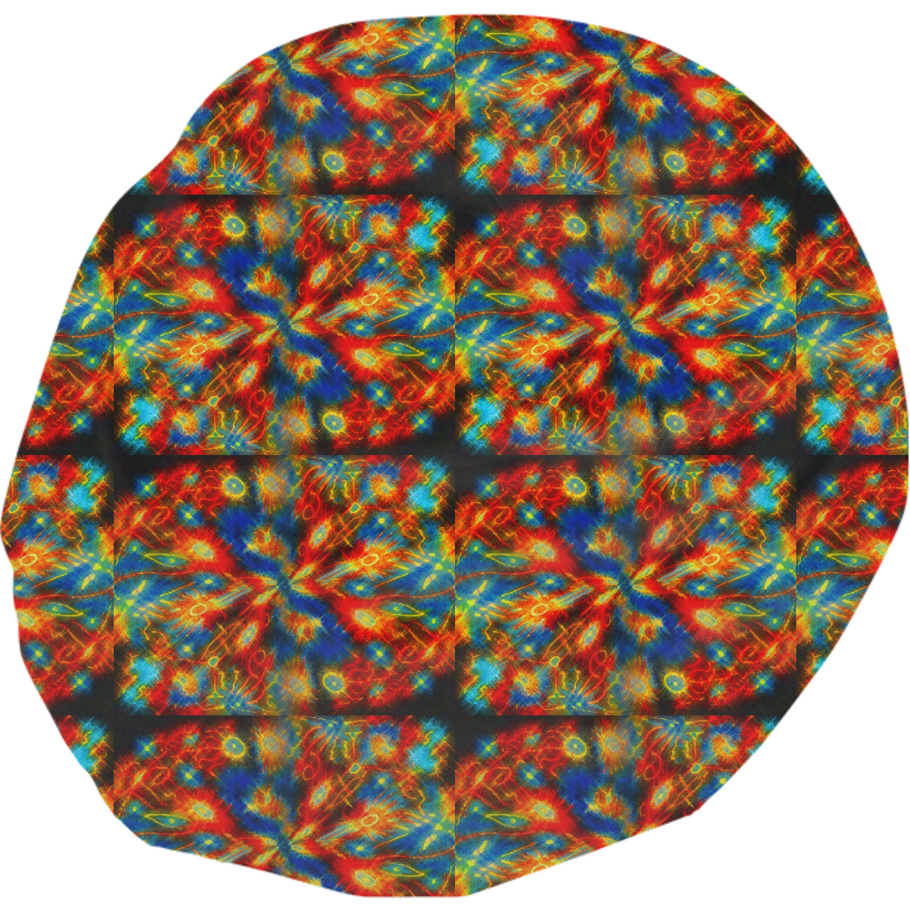 ORANGE FIREWORKS BEAD BAG