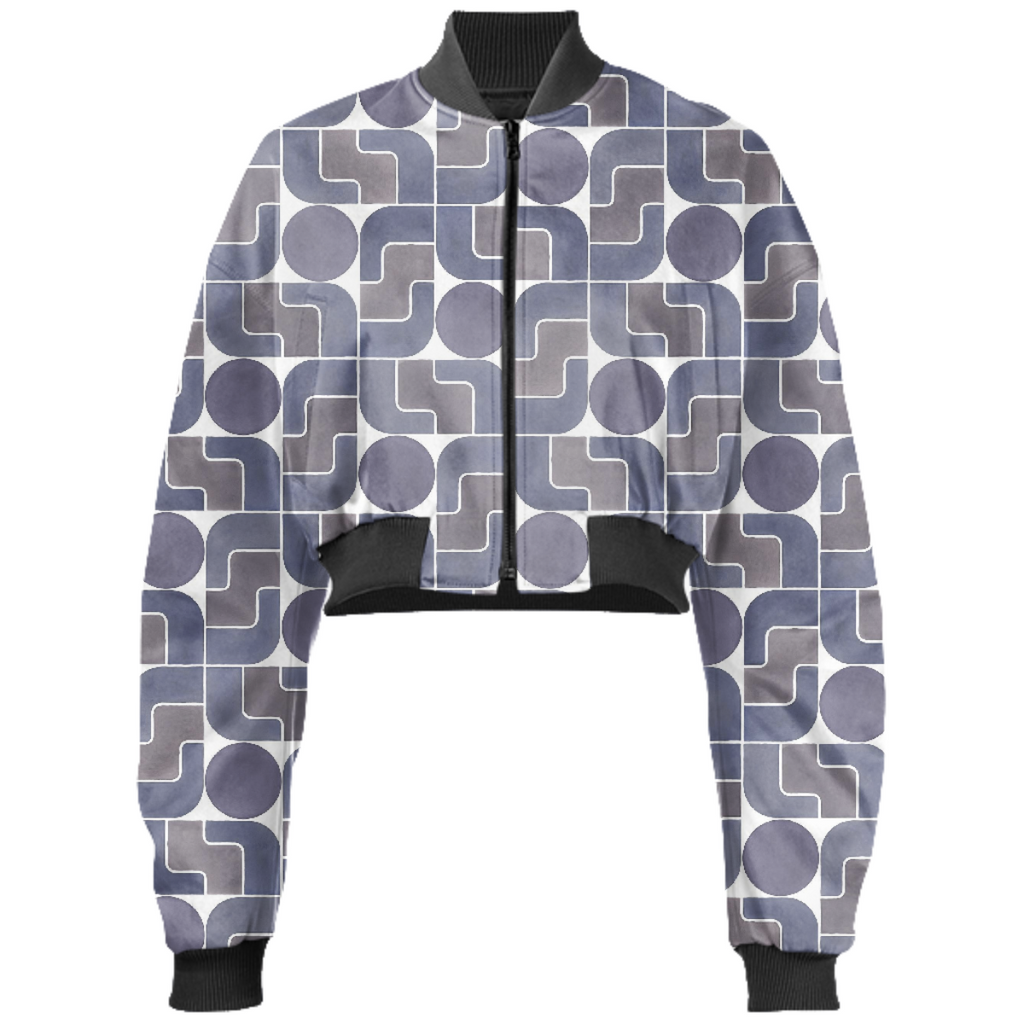 Monte Albán Mod cropped bomber jacket by Frank-Joseph