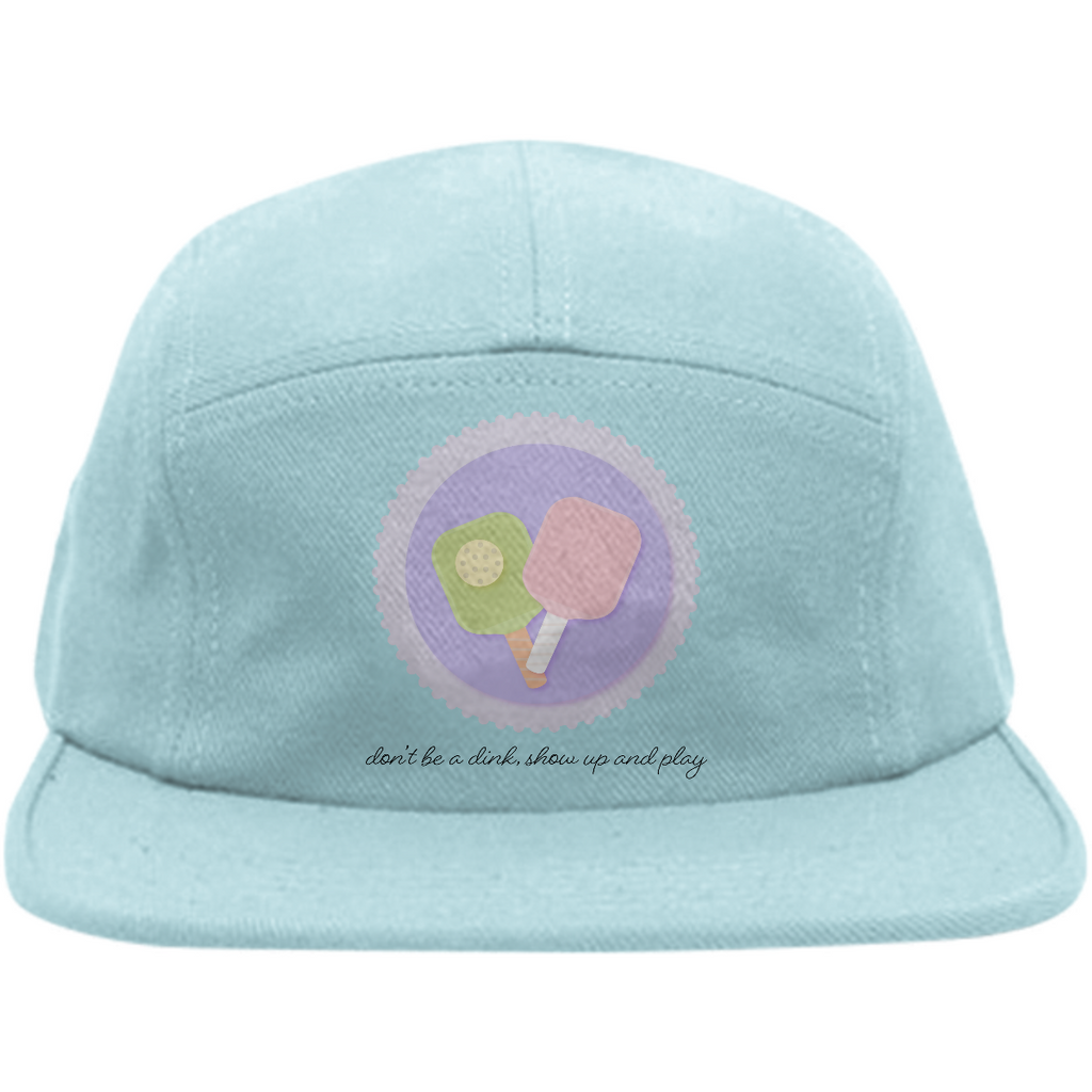 Don't be a dink, show up and play. A cute women's pickle ball design in pastel colors.