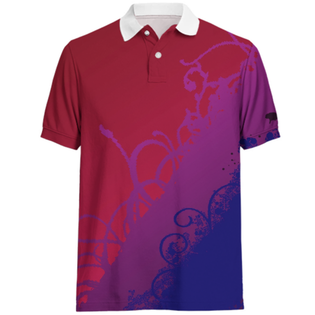 dark blue red