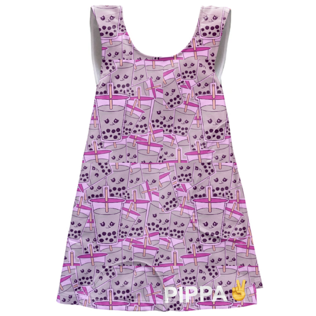 Pippa Bubble Tea Kids Apron Dress