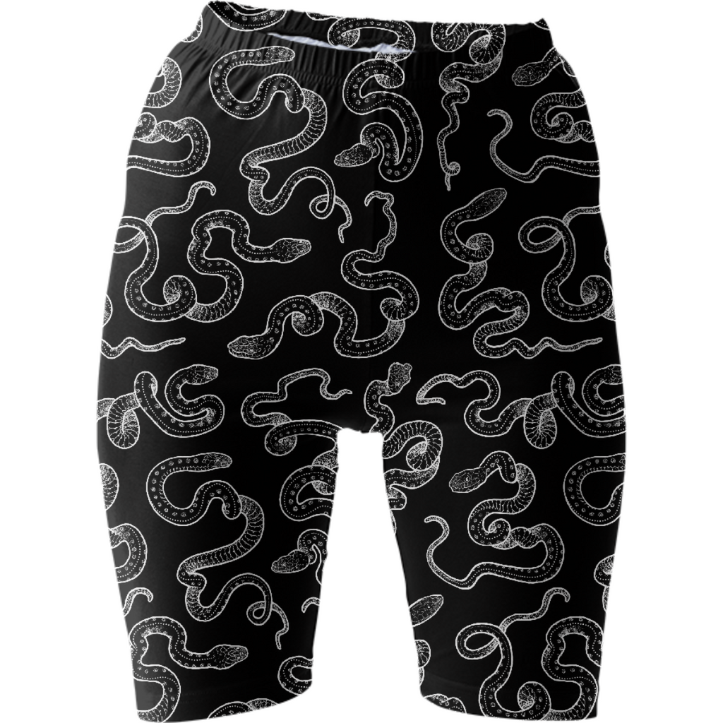 Black snake bike shorts