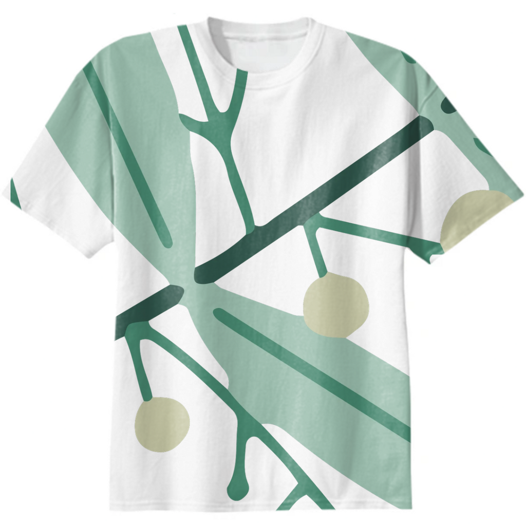 Flower Pattern Leaves T-Shirt