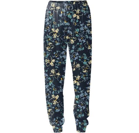 Distressed Floral Lounge Pant