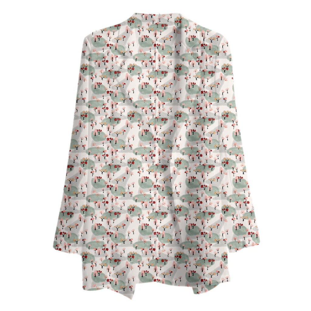Pink Spring Forest Blazer