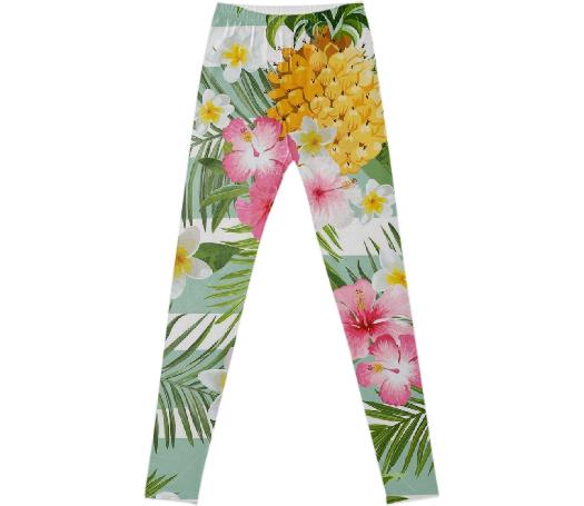 Pineapple Floral leggings