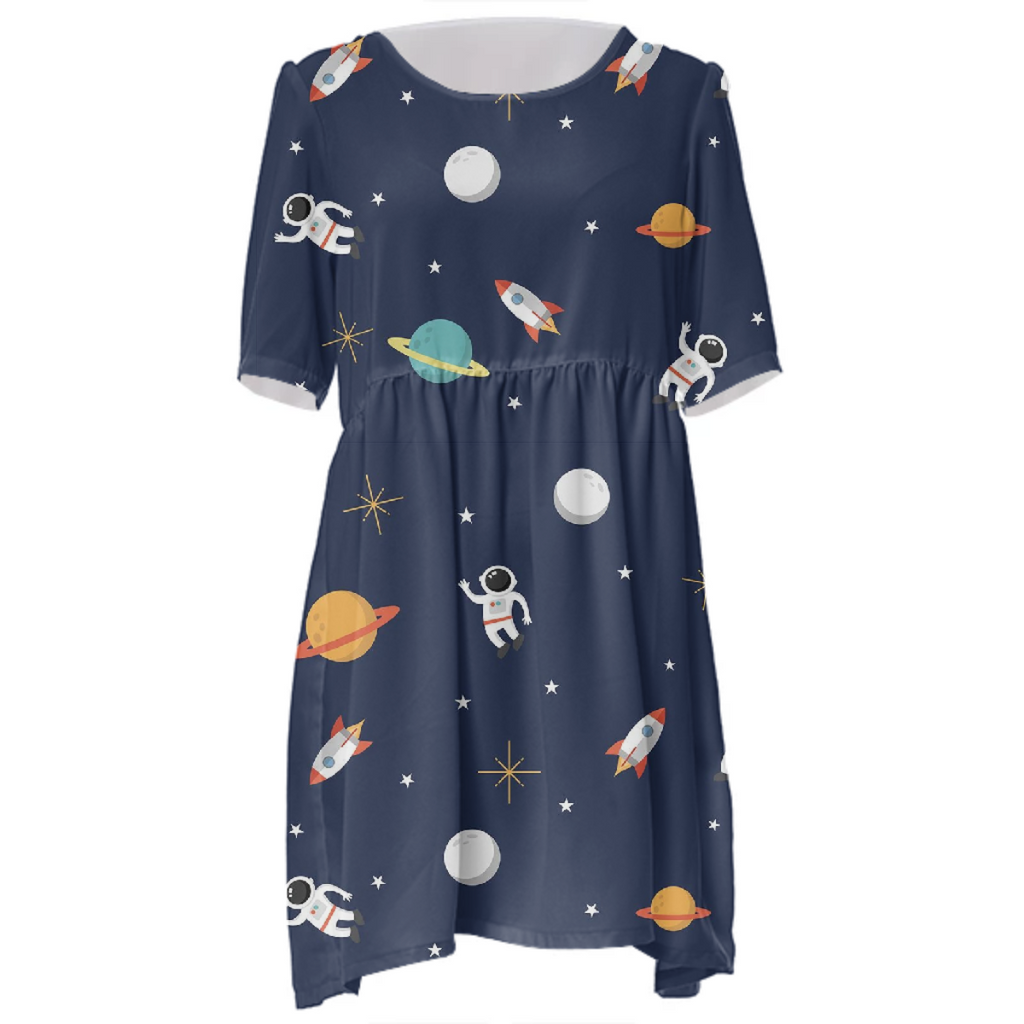 Space pattern dress