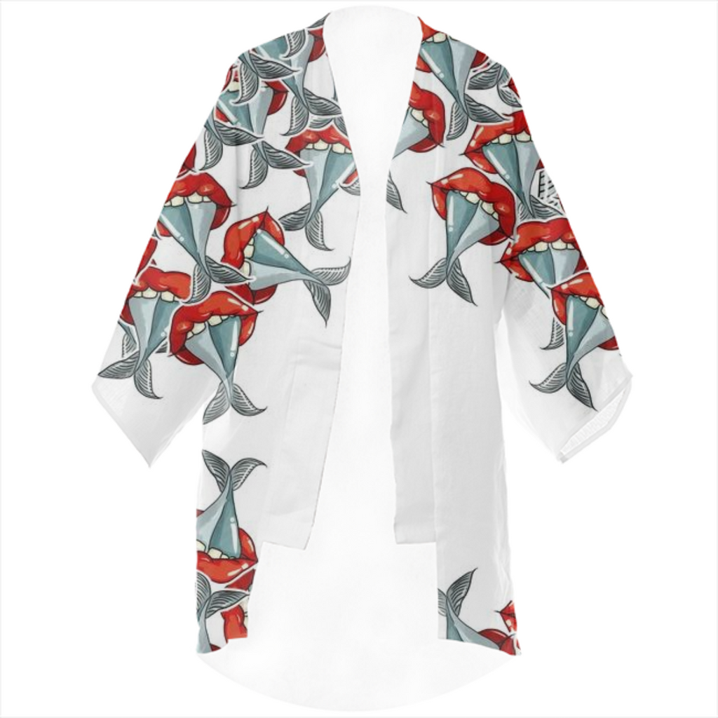 linen kimono fishlips