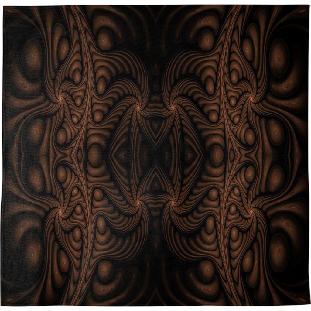 Ancient Gold Cream Fractal Quad 2019 Bandanna