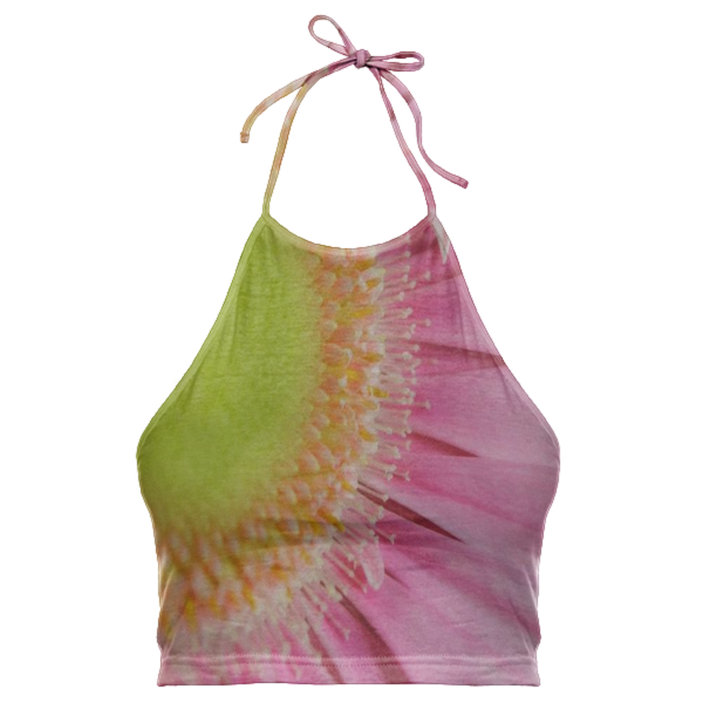 Pink Daisy Halter Top