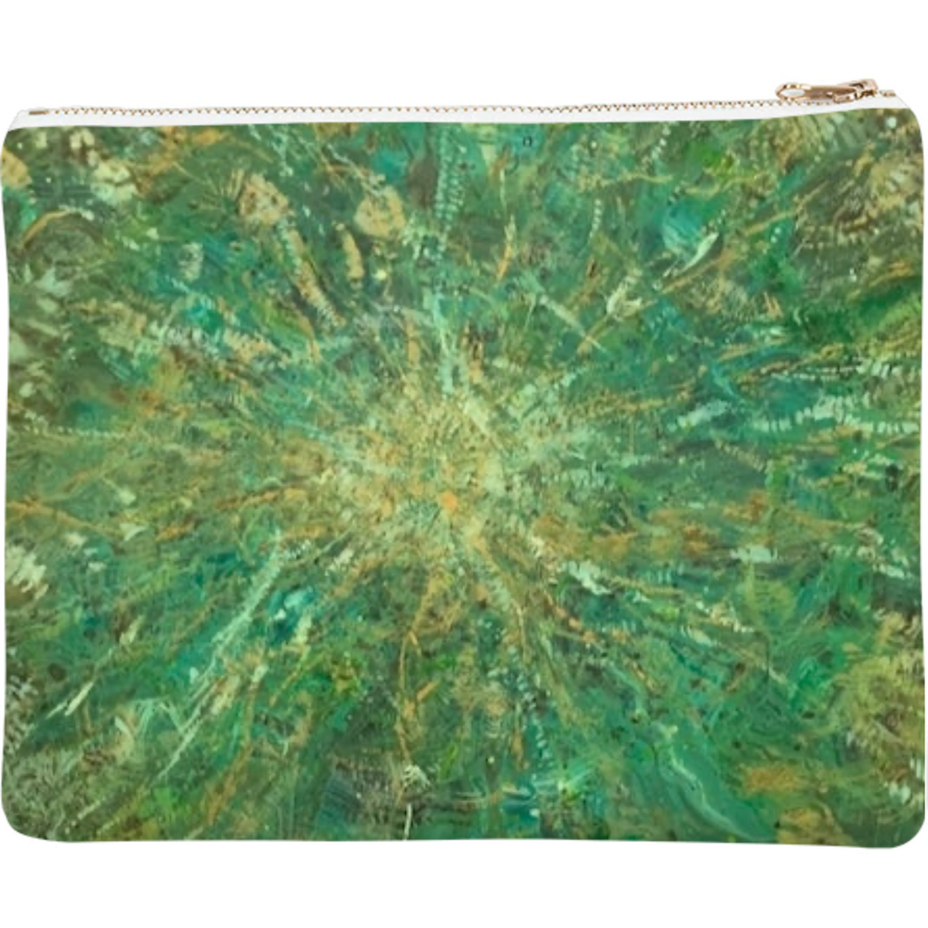 Green Space Clutch by Lilimarie