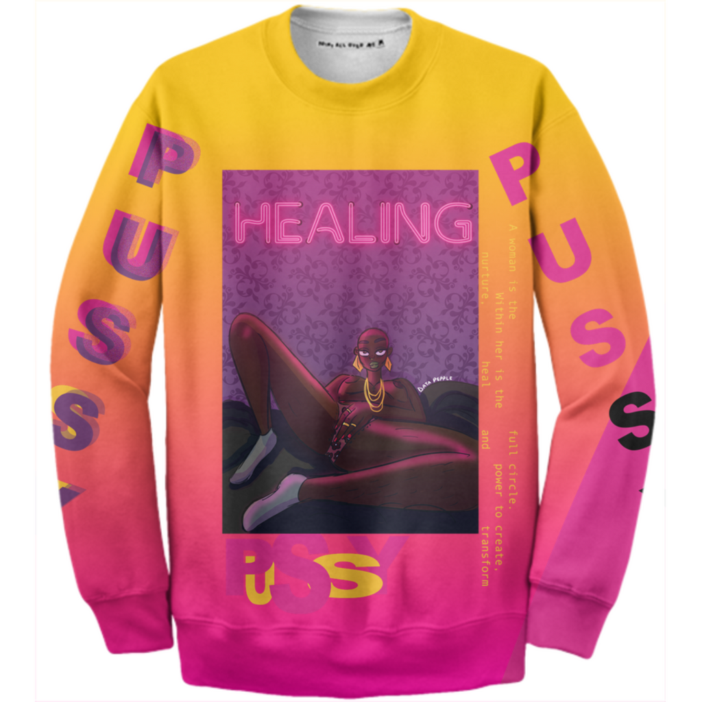 healing color hoodie