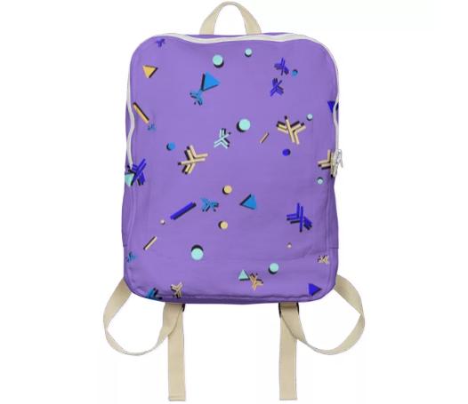 RetroHaskell Purple At The Beach Backpack