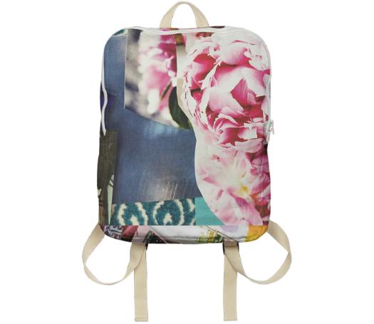 Peony Collage Backpack