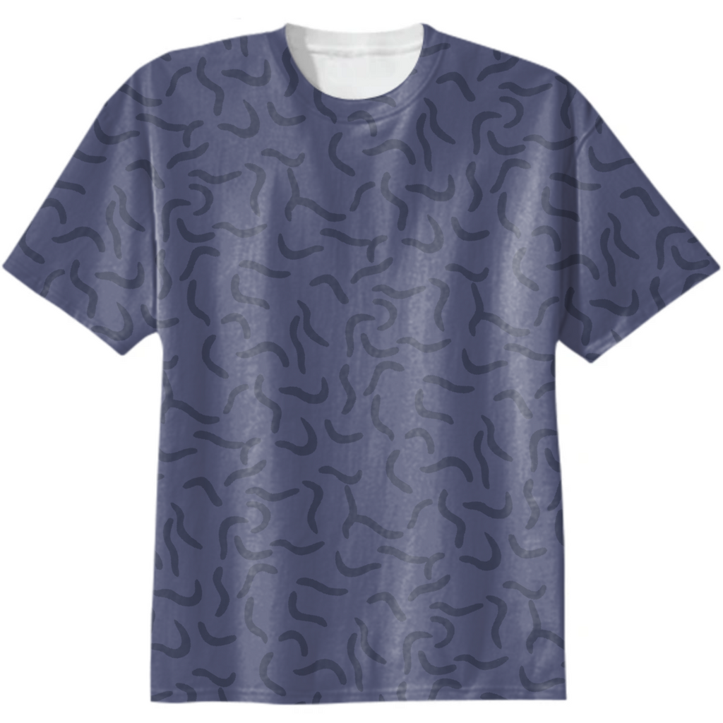 Navy Worm Tee