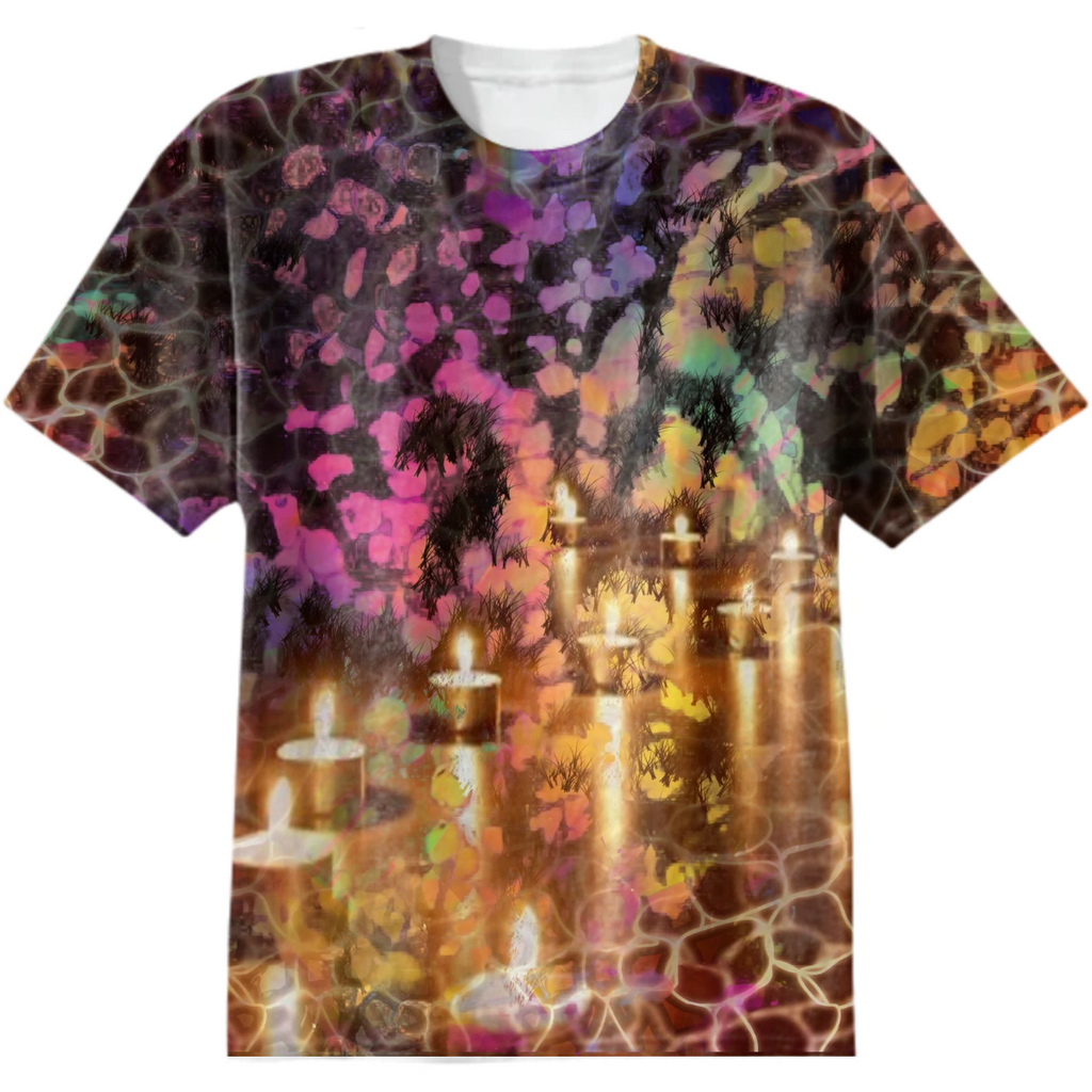 christmas candles, the birth of magic, butterfly wings, burnt, multicolored highlights, anticipation, hope, atmosphere