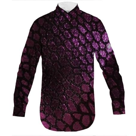 Purple Scales Men s Dress Shirt