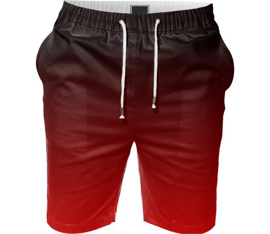 Black And Red Licorice Shorts