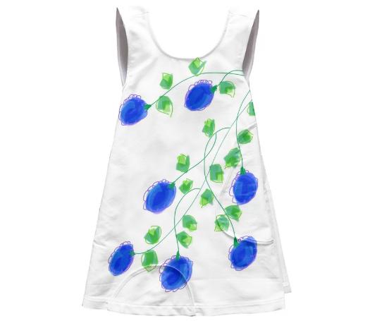 Blueberry Print Dress
