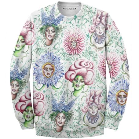 flora sweatshirt by Nefertara