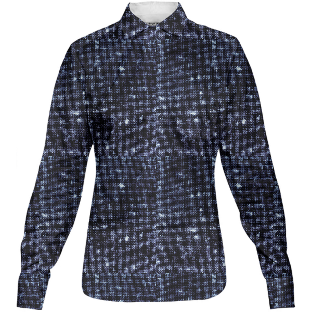 Glitter Blue Print