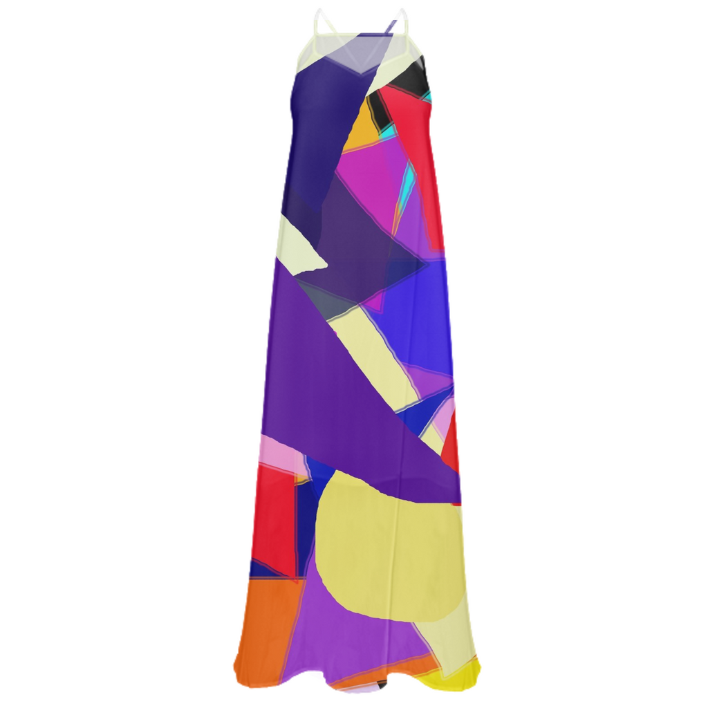 Triangles Abstract Chiffon Dress