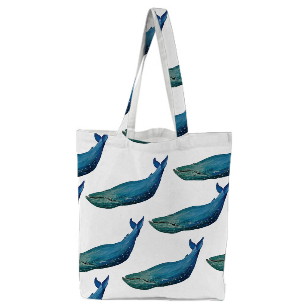 Whale Painting Tote Bag StitchPrism