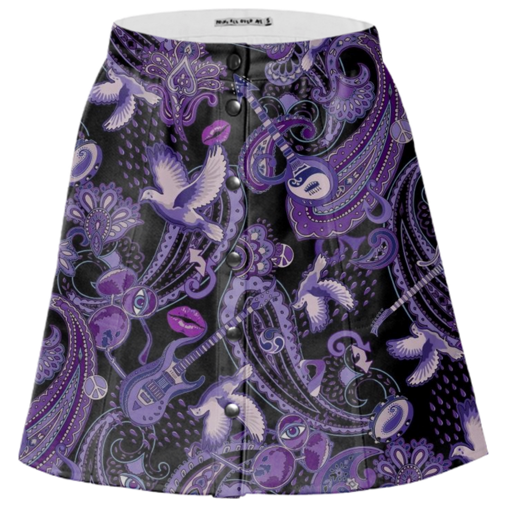 Prince Songbook skirt. Can you name the Prince songs in the design?