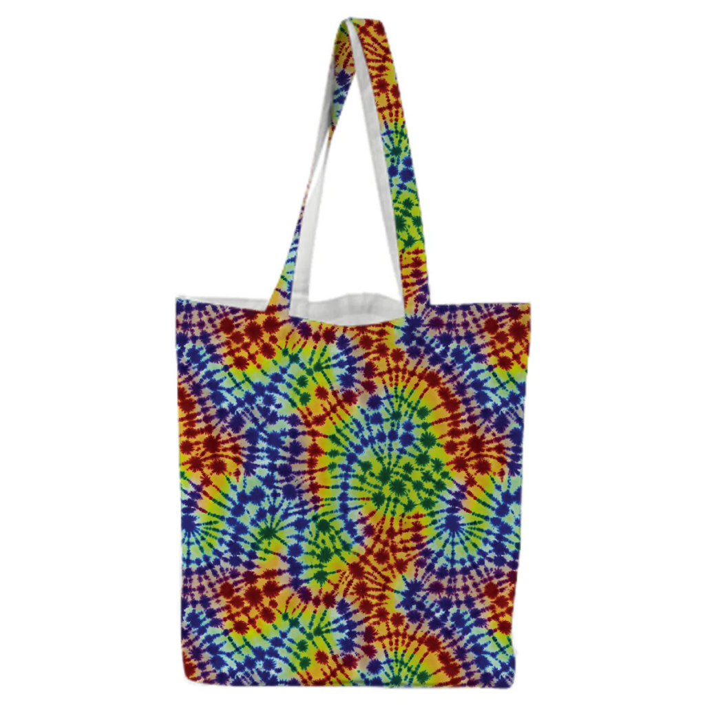 Bright Swirling Tie-Dyed Pattern