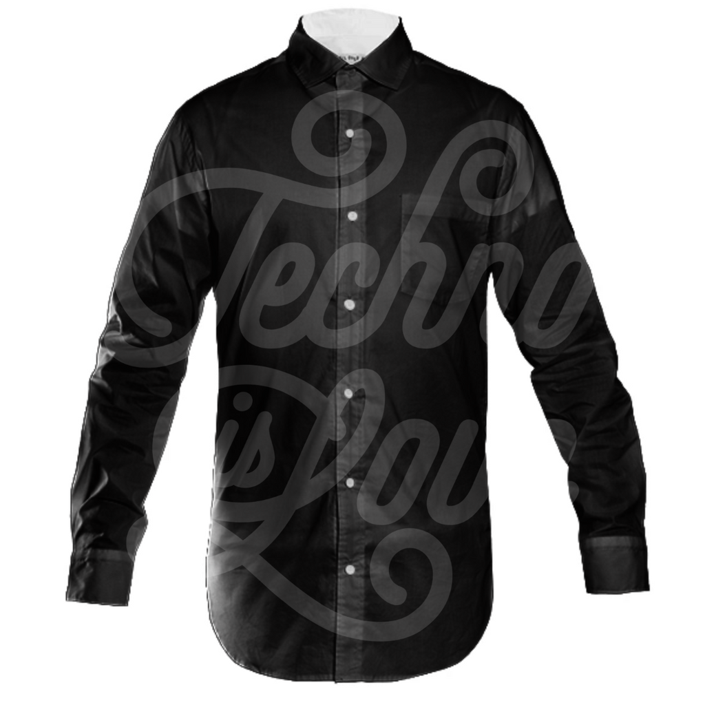 Techno is Love mens-button-down
