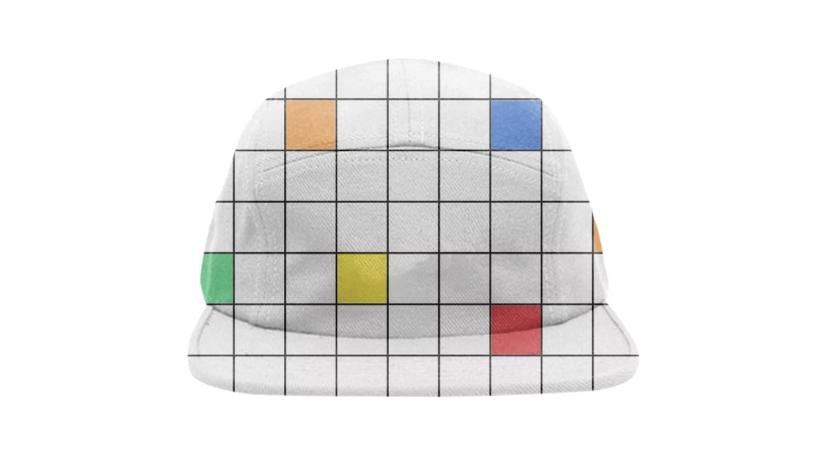 Rainbow Grid Hat