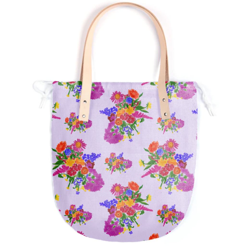 Maine Garden Lilac Tote