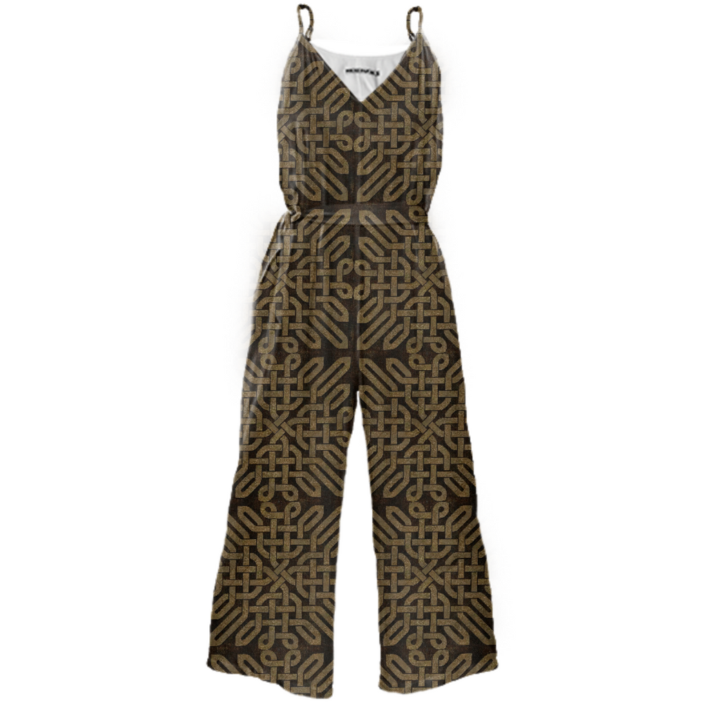 Light Celtic Knot Tie Waist Jumpsuit