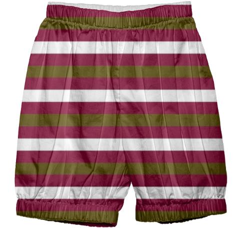 Designers pants with Stripes brown gold