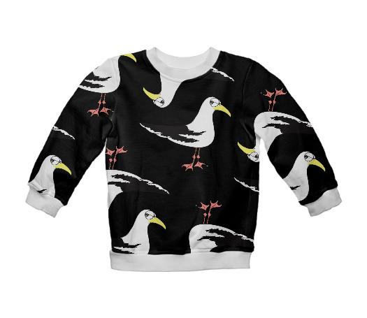 Kids 90 s Gull Squad Sweatshirt