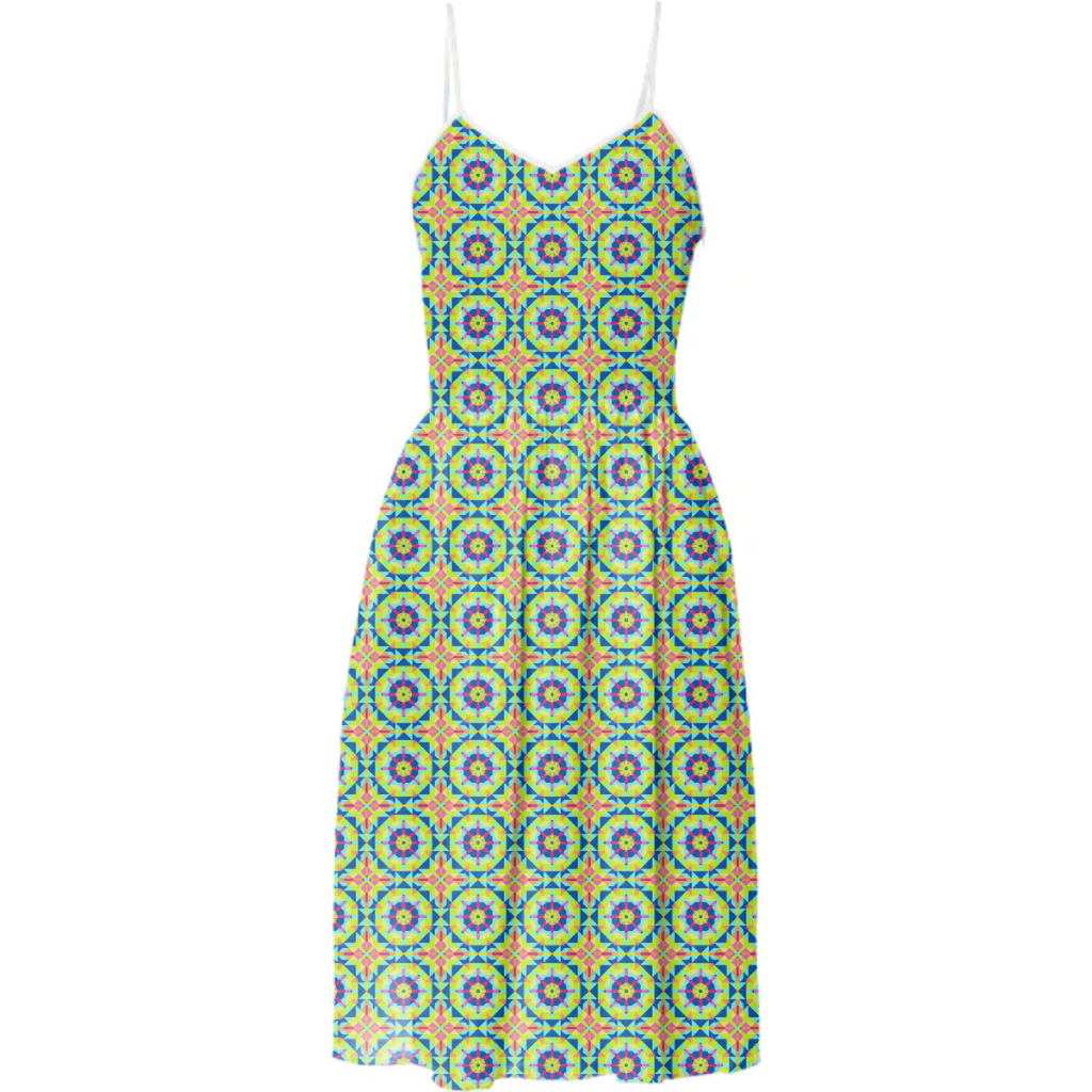 Neon Pattern Summer Dress #5