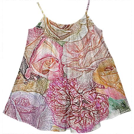 Field Of Roses in Colored Pencil