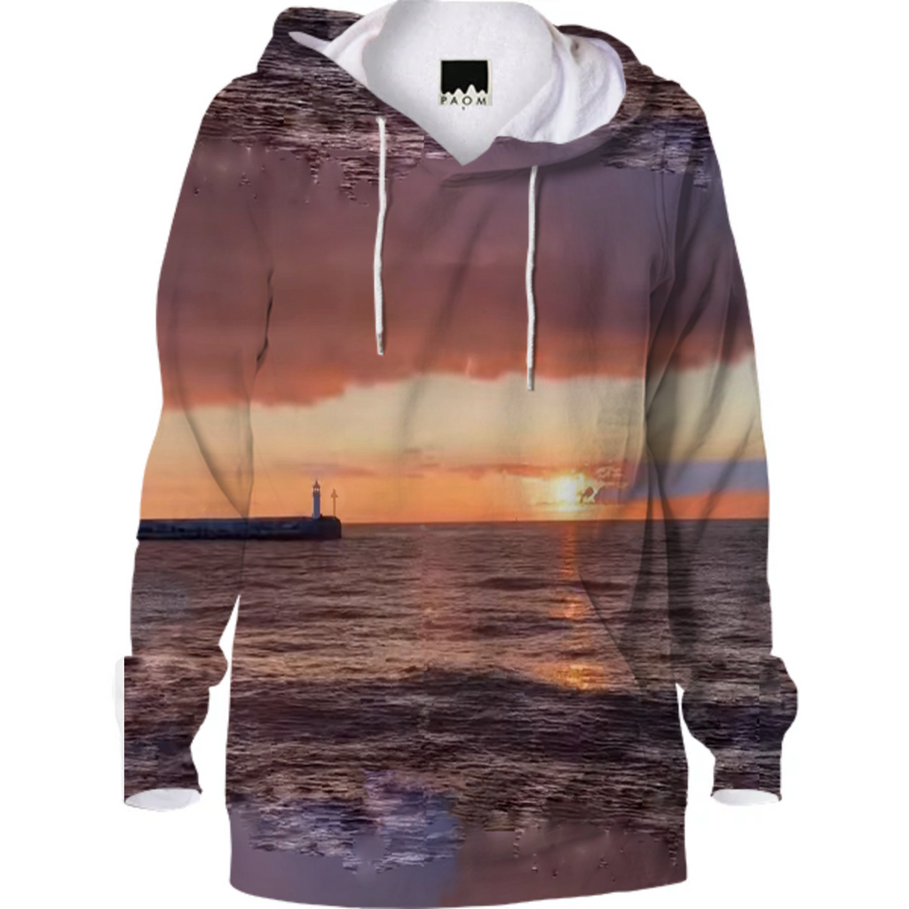 sunset, lighthouse, sky, dawn, strip, distance, dream, very peri, trend  year